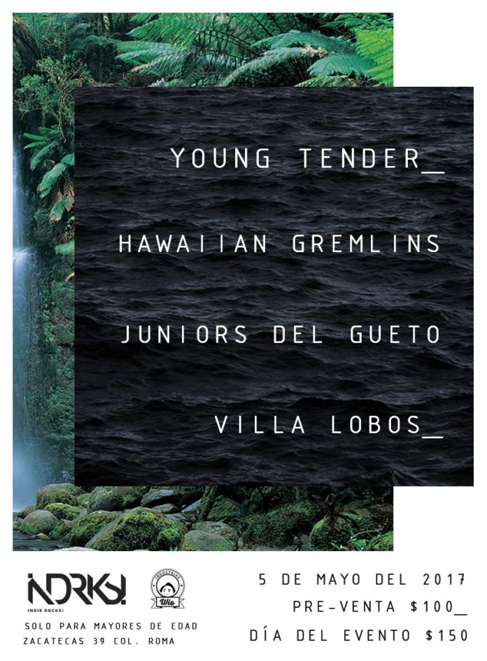 Young-Tender-Hawaiian-Gremlins-Juniors-del-Gueto-y-Villa-Lobos_foro_indie_rocks_2017